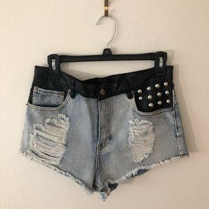 Forever 21 studded shorts *read description*